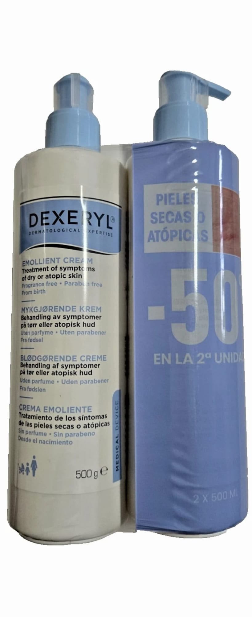 Dexeryl Emollient Cream 2 × 500 g
